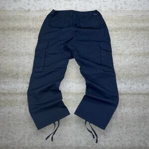 Vintage 90s LAPG Tactical Pants 30x28 Baggy Fit Navy Blue Double Knees Cargos